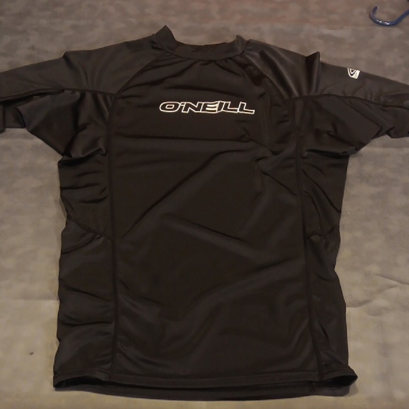 O'Neill Men's Black Rash Guard - Picture 1 of 6